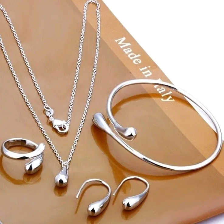 1 Set Fashion Solid Colour Alloy Metal Women’s Jewellery Set