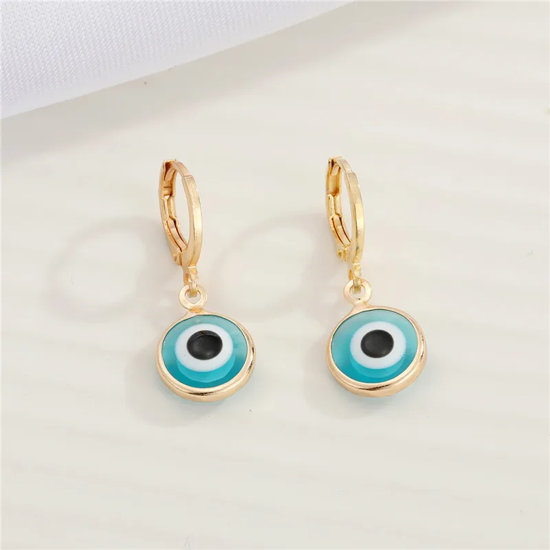 Fashion Ethnic Style Simple Style Eye Copper No Inlaid Earrings