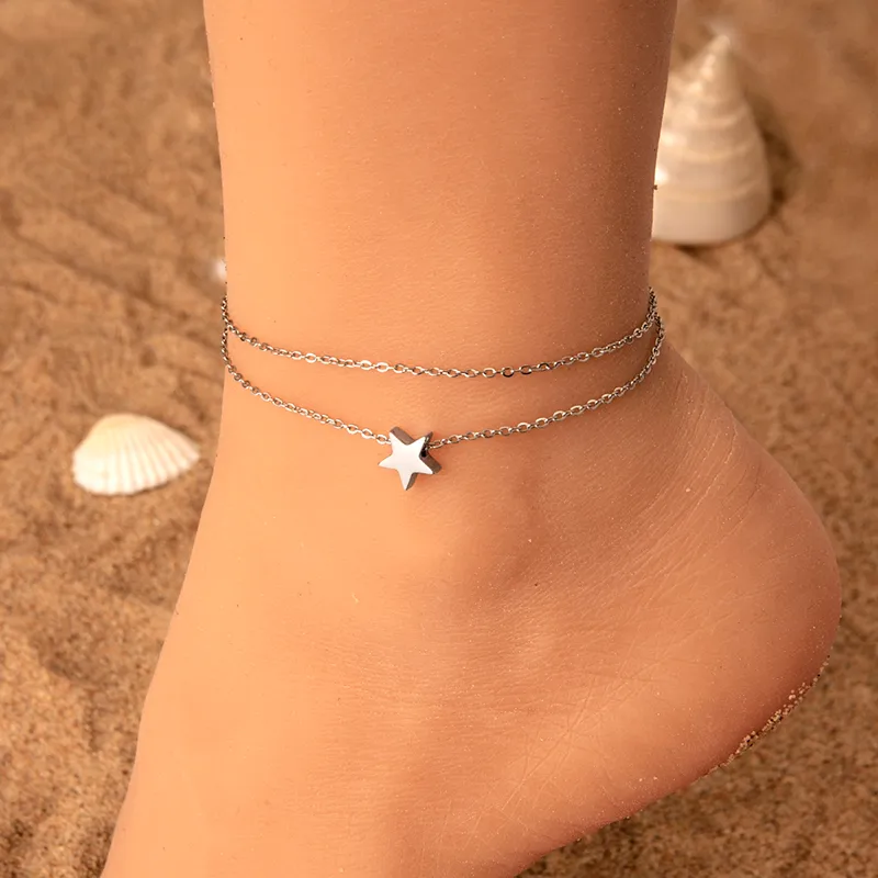 304 Stainless Steel Chain Women’s Anklet