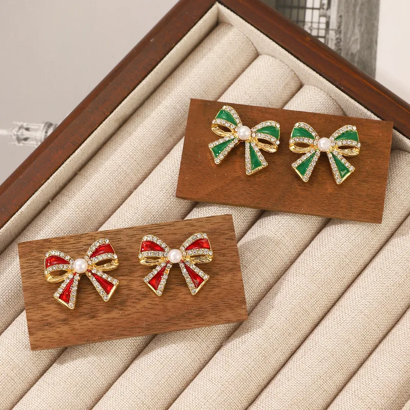 Bow Knot Alloy Ear Studs