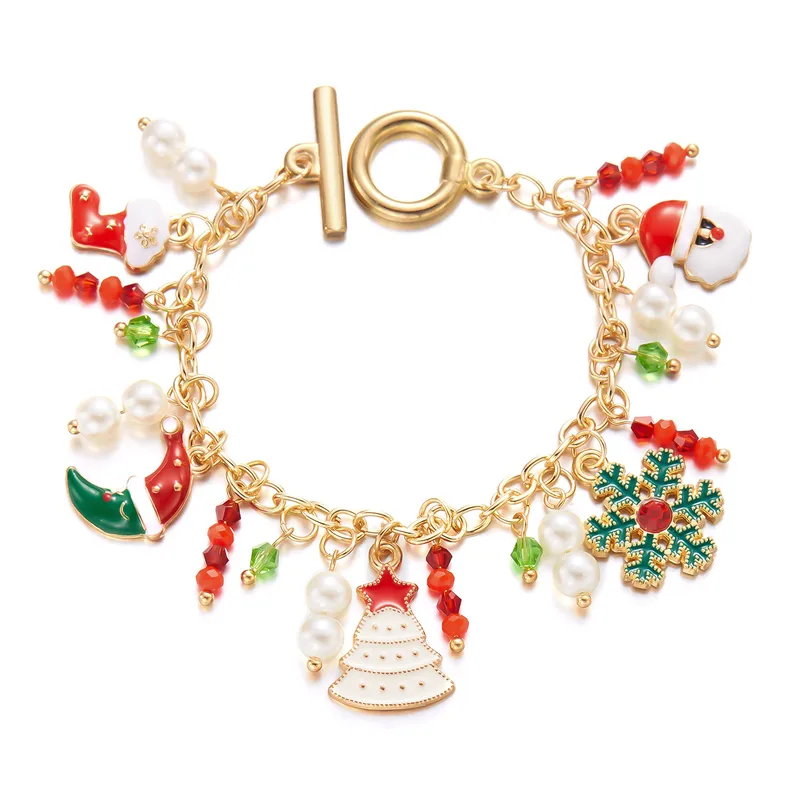 Cute Santa Claus Reindeer Deer Bracelet