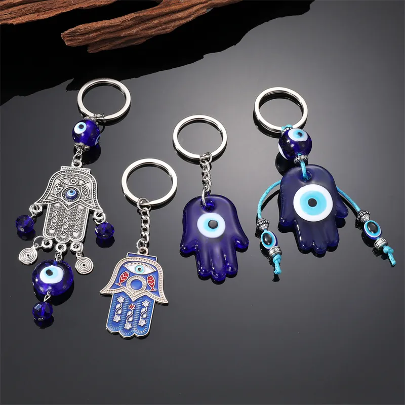 Hand Eye Alloy Resin Keychain