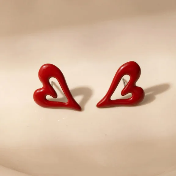 Red Glaze Earrings